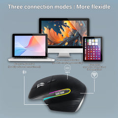 CHYI Tri-Mode Ergonomic Vertical Wireless Mouse