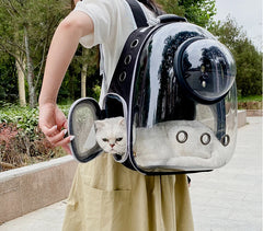 Transparent Space Capsule Pet Backpack