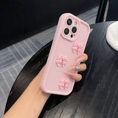 3D Pink Cute Butterfly Silicone Soft Phone Case