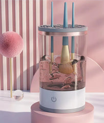 USB Electric Makeup Brush Cleaner – 3-in-1 Portable Beauty Tool