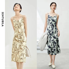 Sentubila Midi Backless Dress