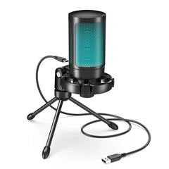 AmpliGame RGB USB Condenser Microphone