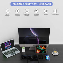 B.O.W Foldable Bluetooth Keyboard with Touchpad