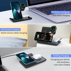 3-in-1 Wireless Charger Stand Pad