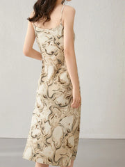 Sentubila Midi Backless Dress