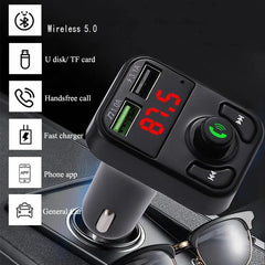 Elistooop Bluetooth 5.0 Car FM Transmitter