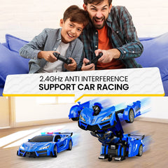 2-in-1 Remote Control Transforming Robot Car with Gesture Control