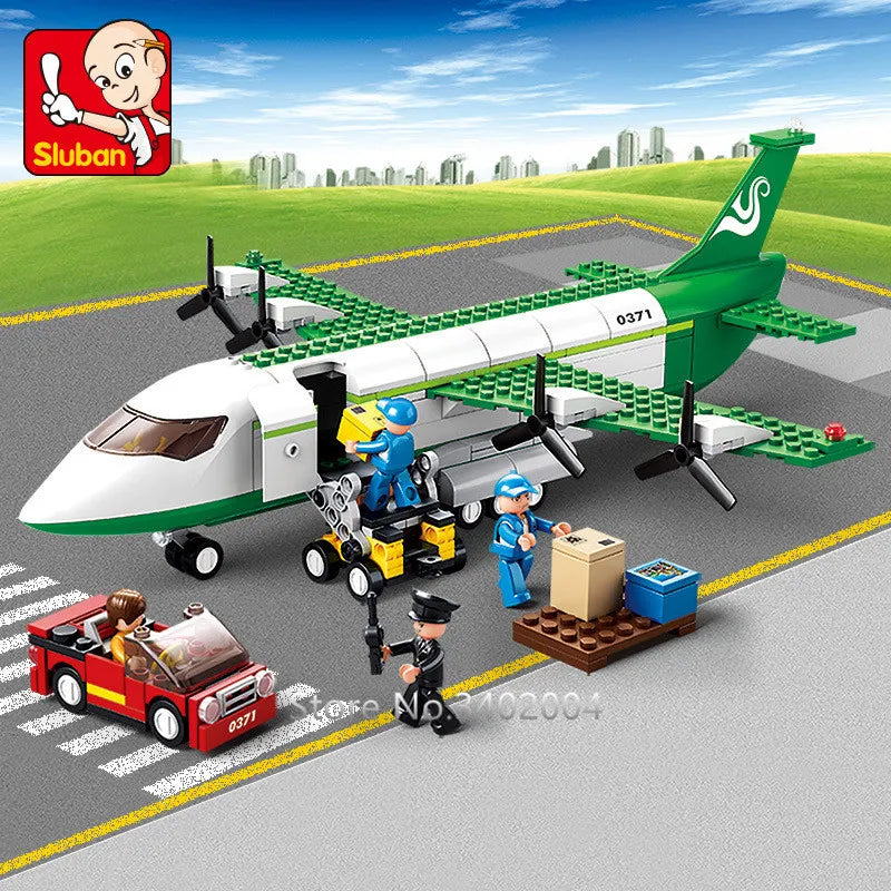 City Cargo Aircraft Building Block Set