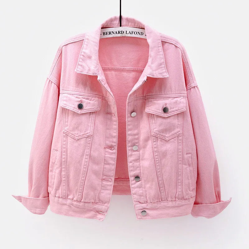 Sweet Cartoon Embroidered Zip-Up Hoodie