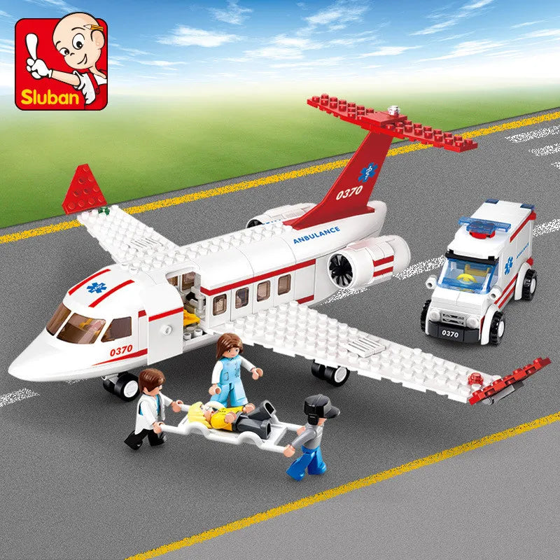 City Cargo Aircraft Building Block Set