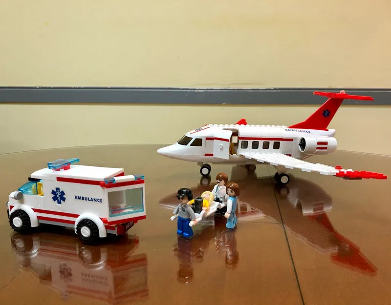 City Cargo Aircraft Building Block Set