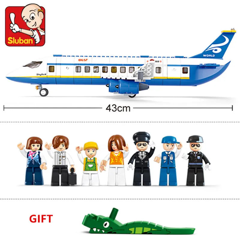 City Cargo Aircraft Building Block Set