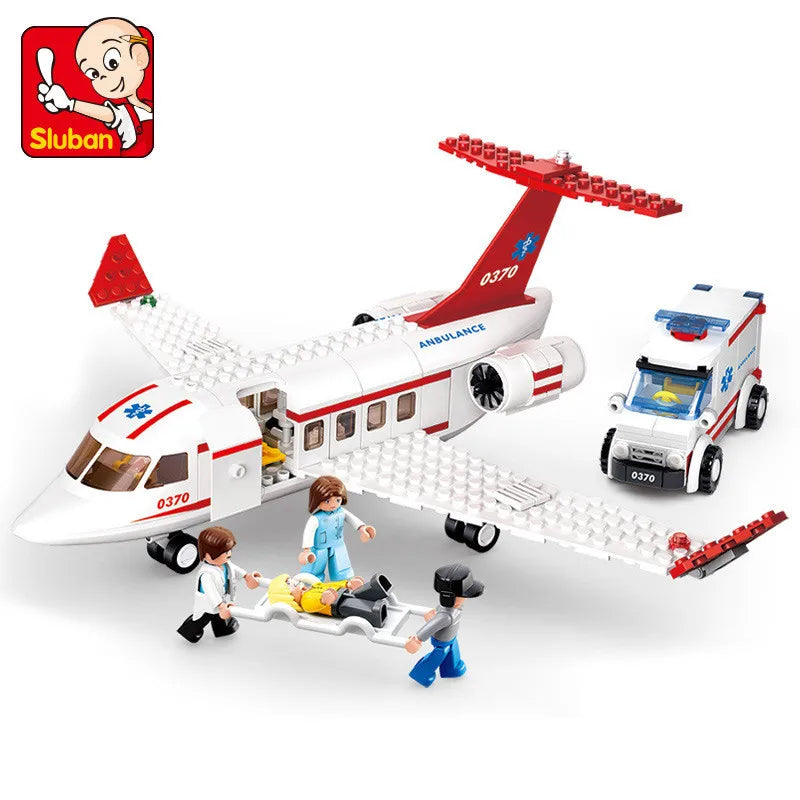 City Cargo Aircraft Building Block Set