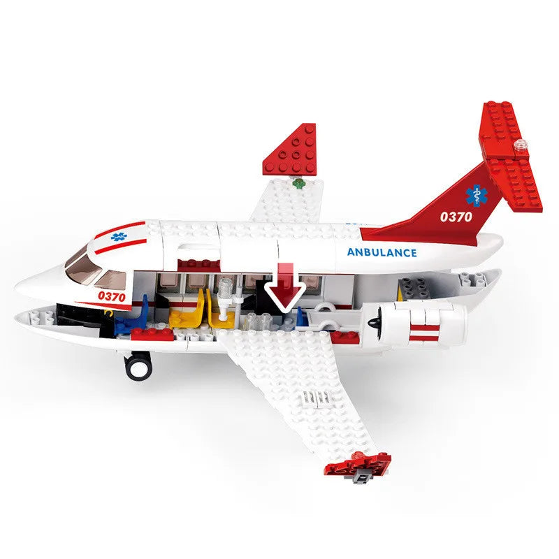 City Cargo Aircraft Building Block Set