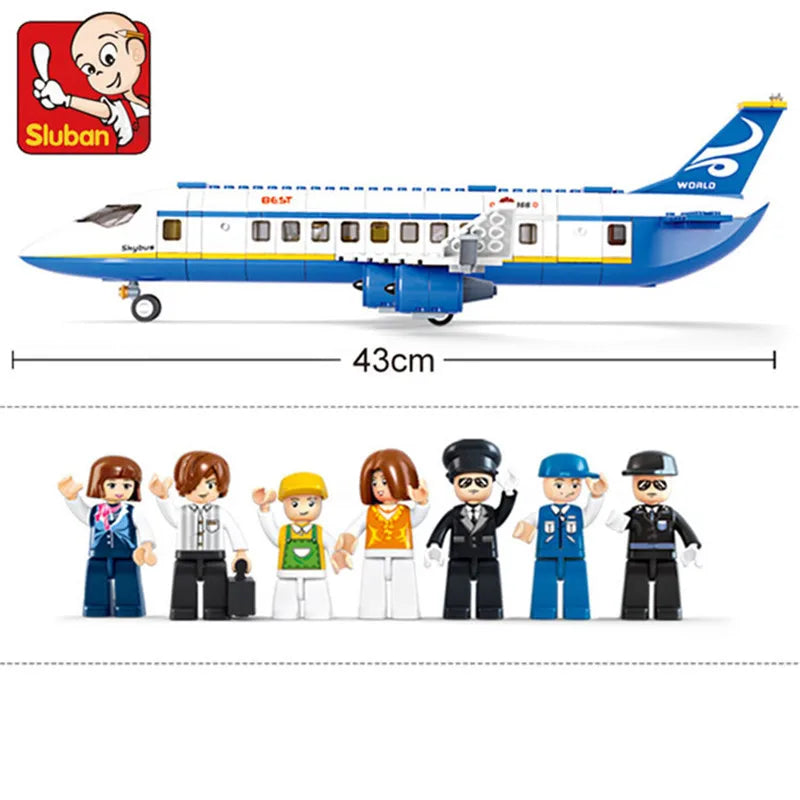 City Cargo Aircraft Building Block Set