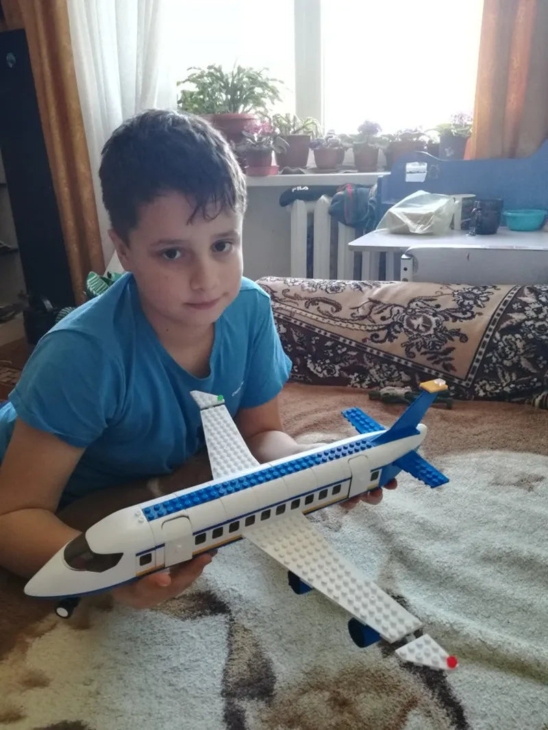City Cargo Aircraft Building Block Set