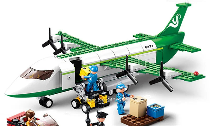City Cargo Aircraft Building Block Set
