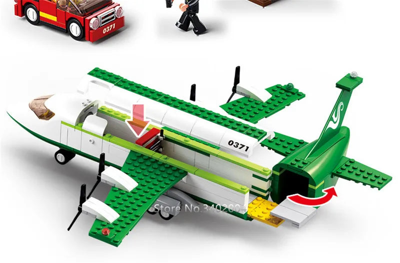 City Cargo Aircraft Building Block Set