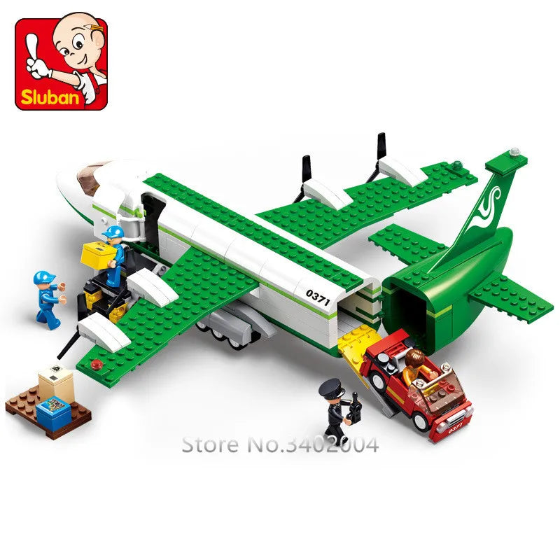 City Cargo Aircraft Building Block Set