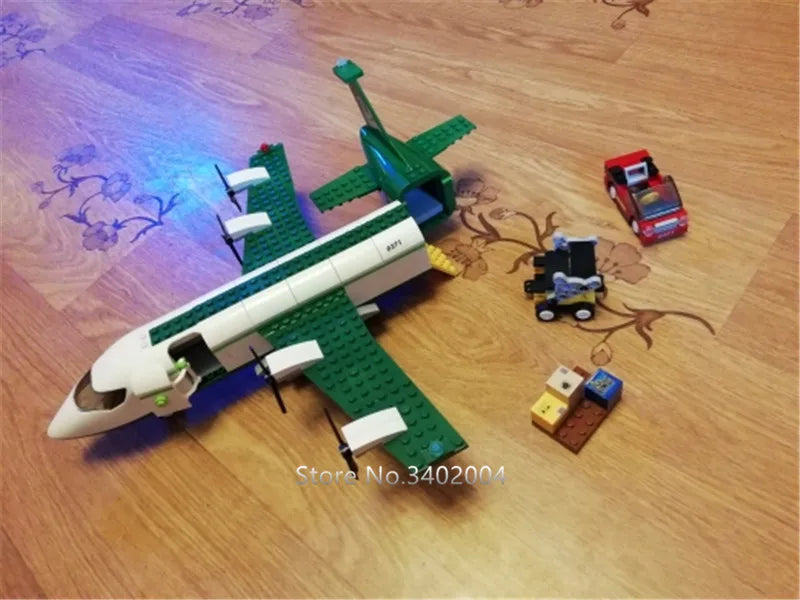 City Cargo Aircraft Building Block Set
