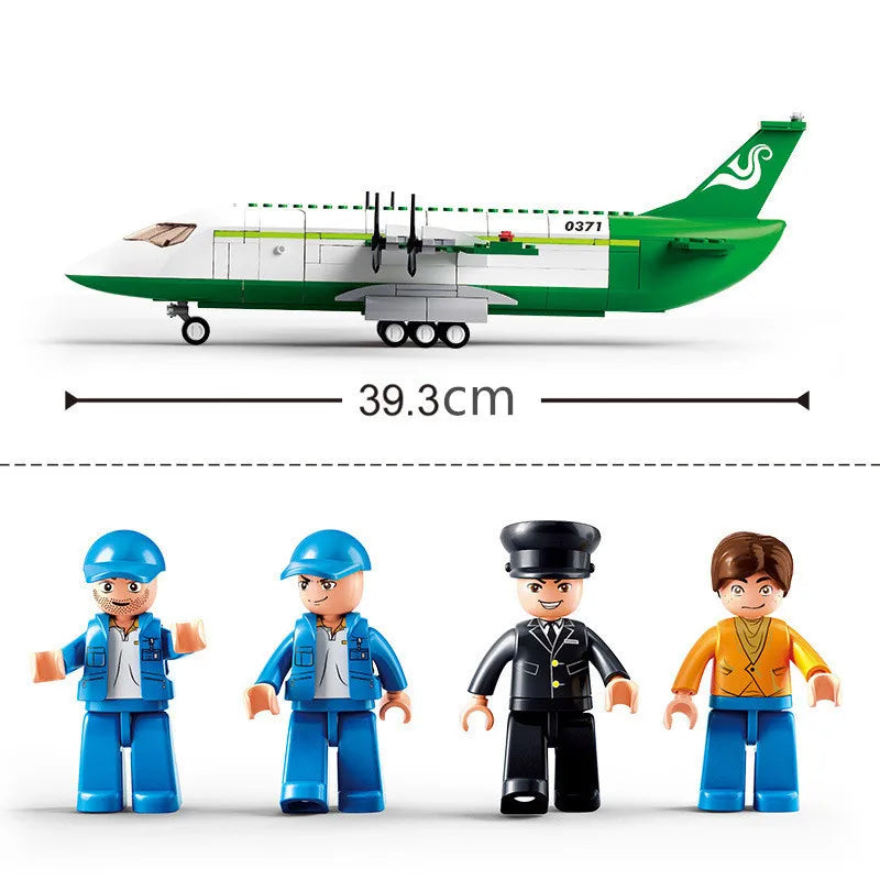 City Cargo Aircraft Building Block Set
