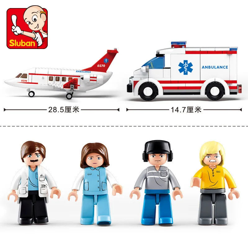 City Cargo Aircraft Building Block Set