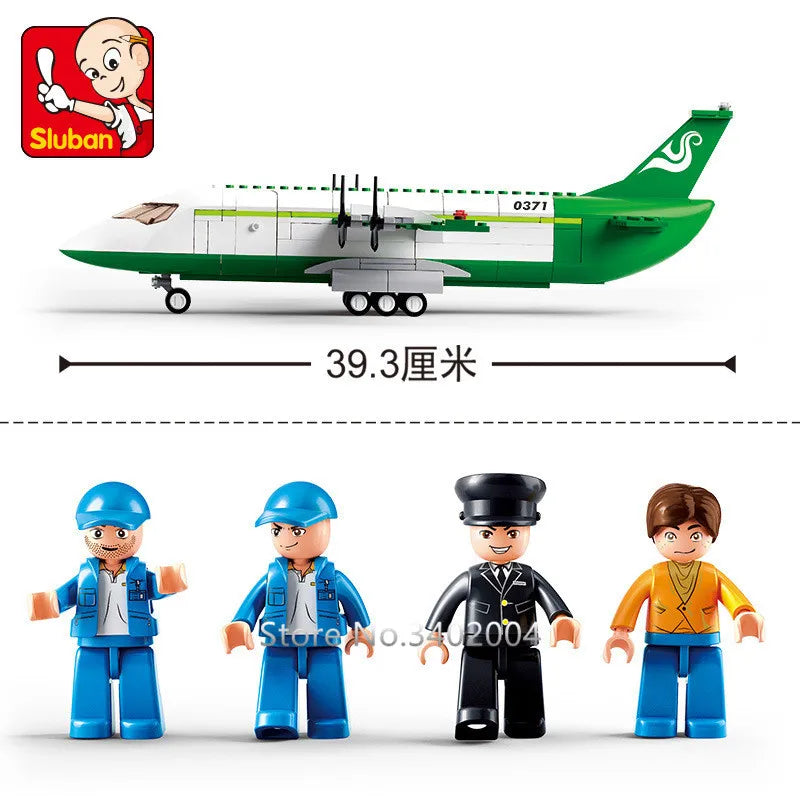 City Cargo Aircraft Building Block Set
