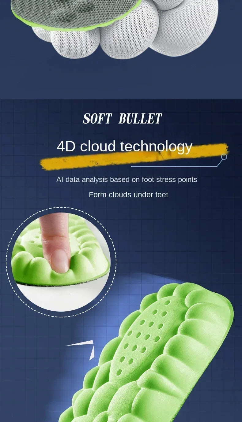 4D Latex Sport Insoles
