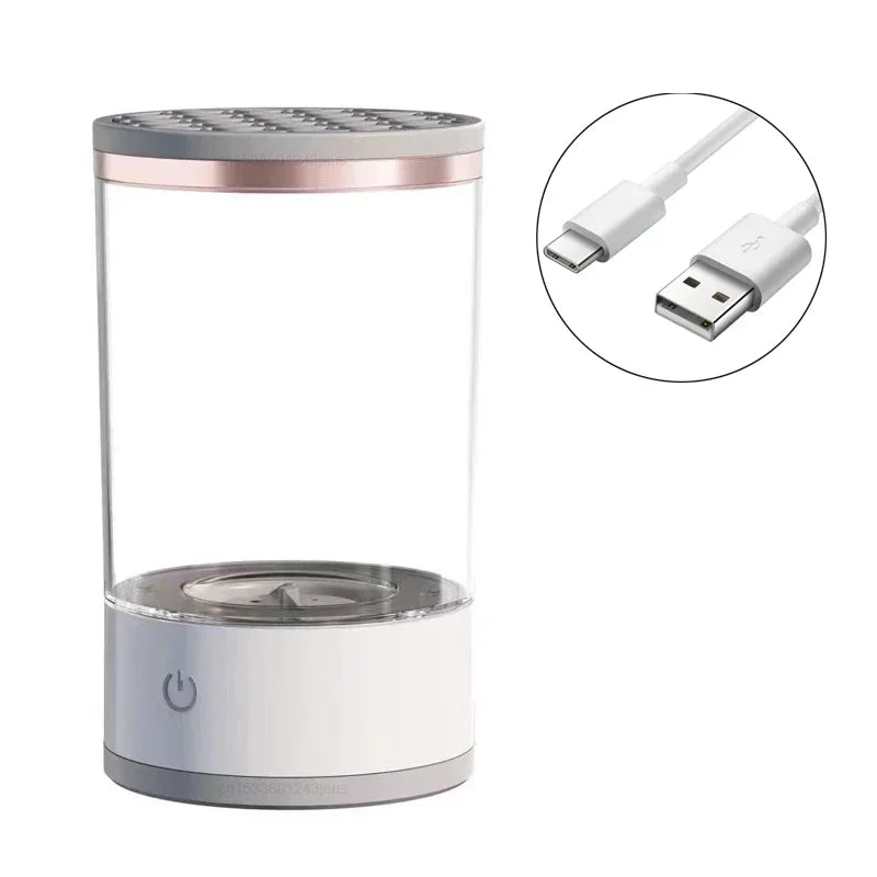 USB Electric Makeup Brush Cleaner – 3-in-1 Portable Beauty Tool