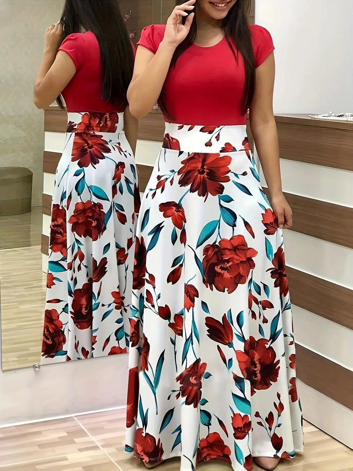 Floral Print Swing Dress – Summer Style for Effortless Elegance