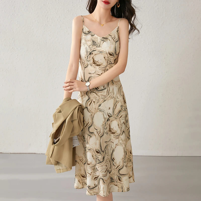 Sentubila Midi Backless Dress