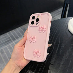 3D Pink Cute Butterfly Silicone Soft Phone Case