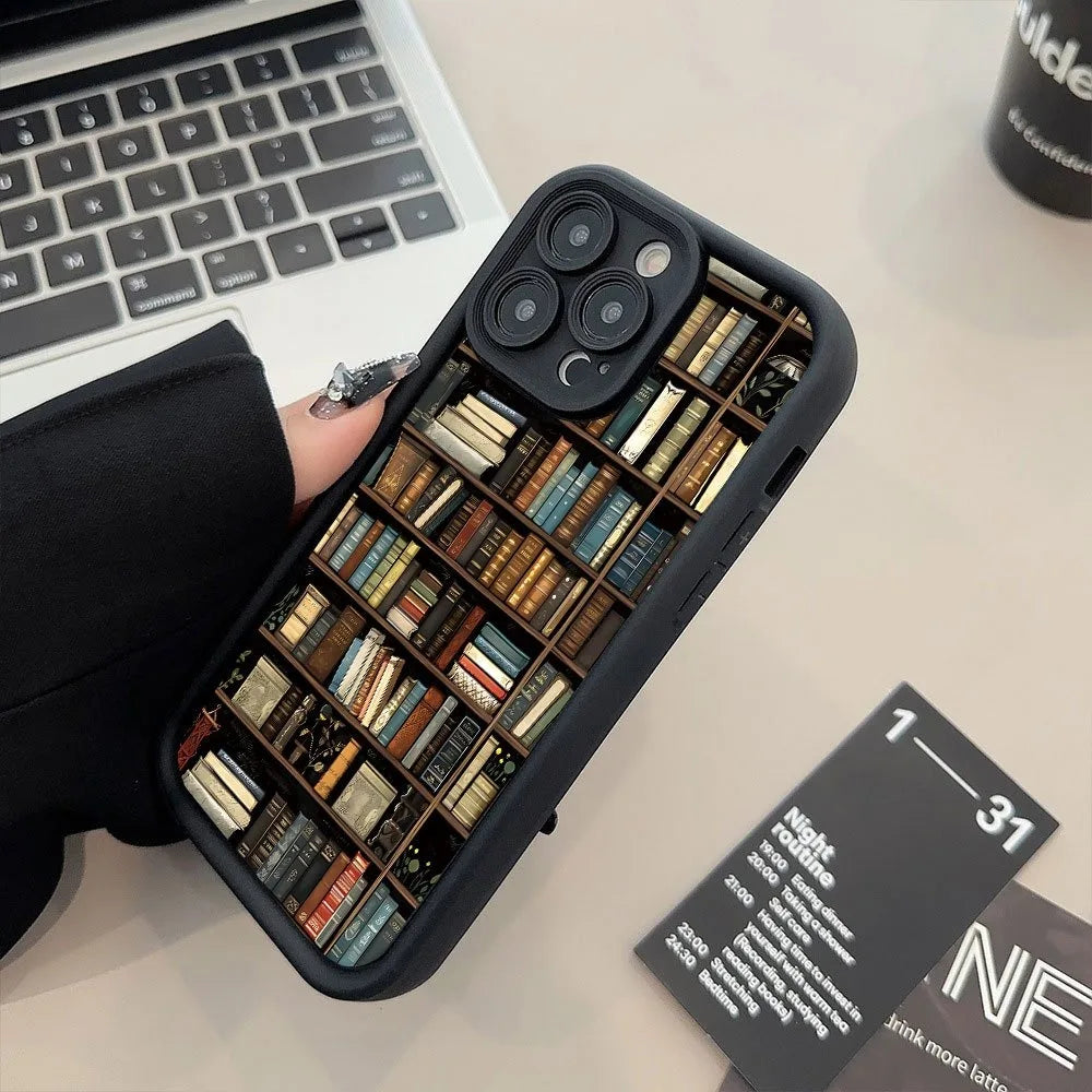 Book Shelf Creative Pattern Phone Case