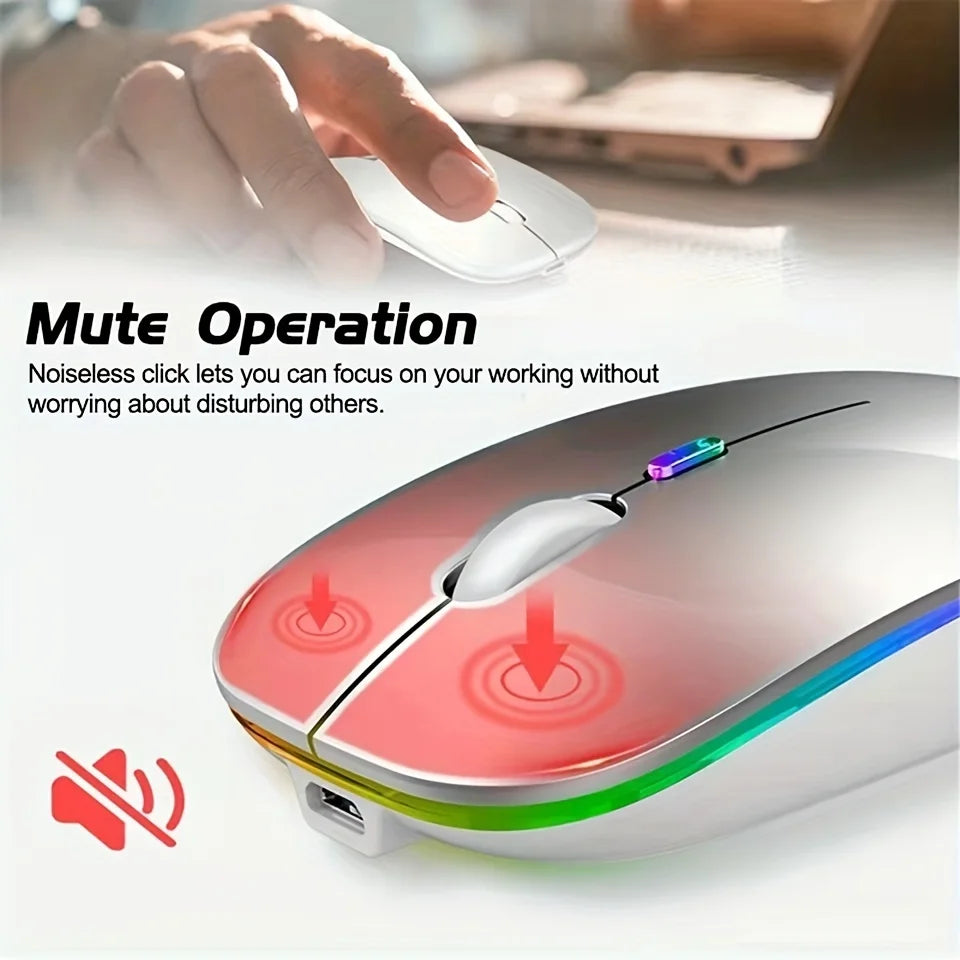 LYBYU Silent Rechargeable Wireless Mouse