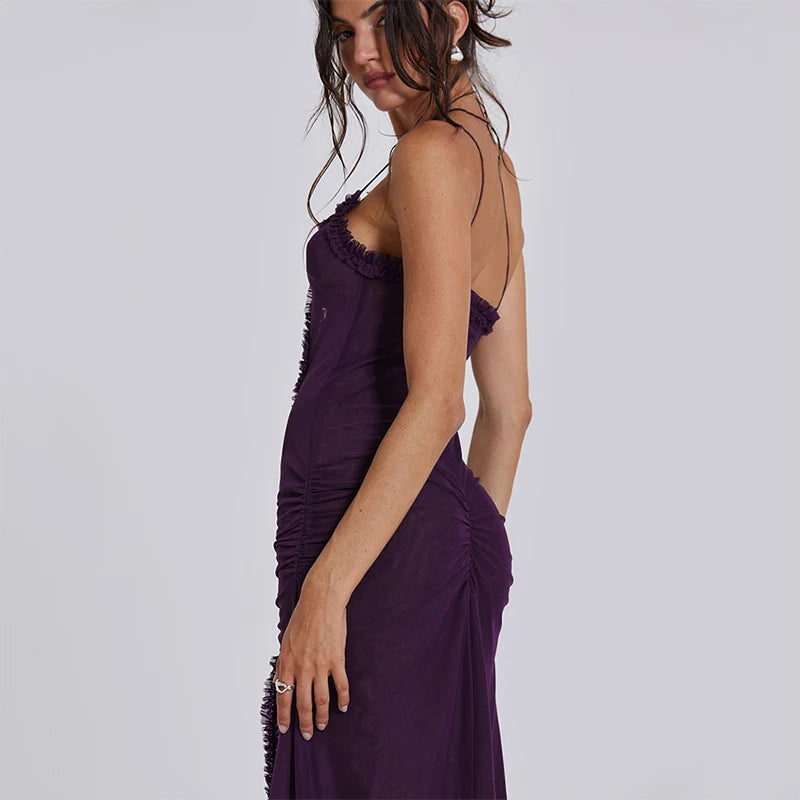 Cutenova Luxury Asymmetrical Gown – Where Grace Meets Edge