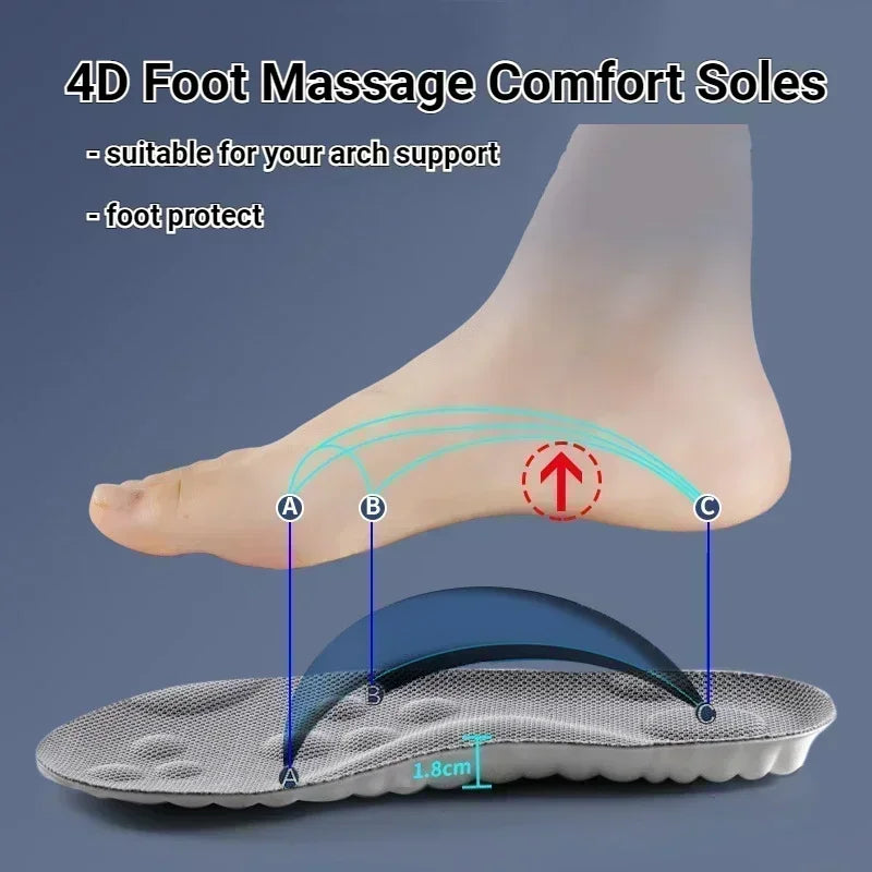 4D Latex Sport Insoles