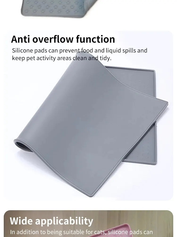Silicone Pet Feeding Mat – Non-Slip, Waterproof, Easy-Clean