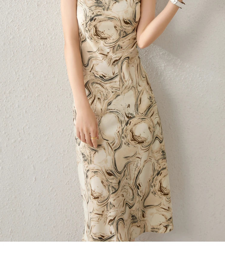 Sentubila Midi Backless Dress