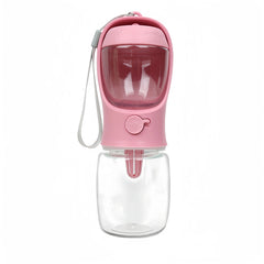 Portable Dog Cat Water Bottle with Storage