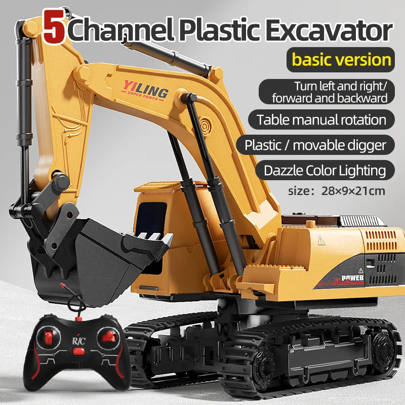 Alloy Remote Control Excavator Toy Car