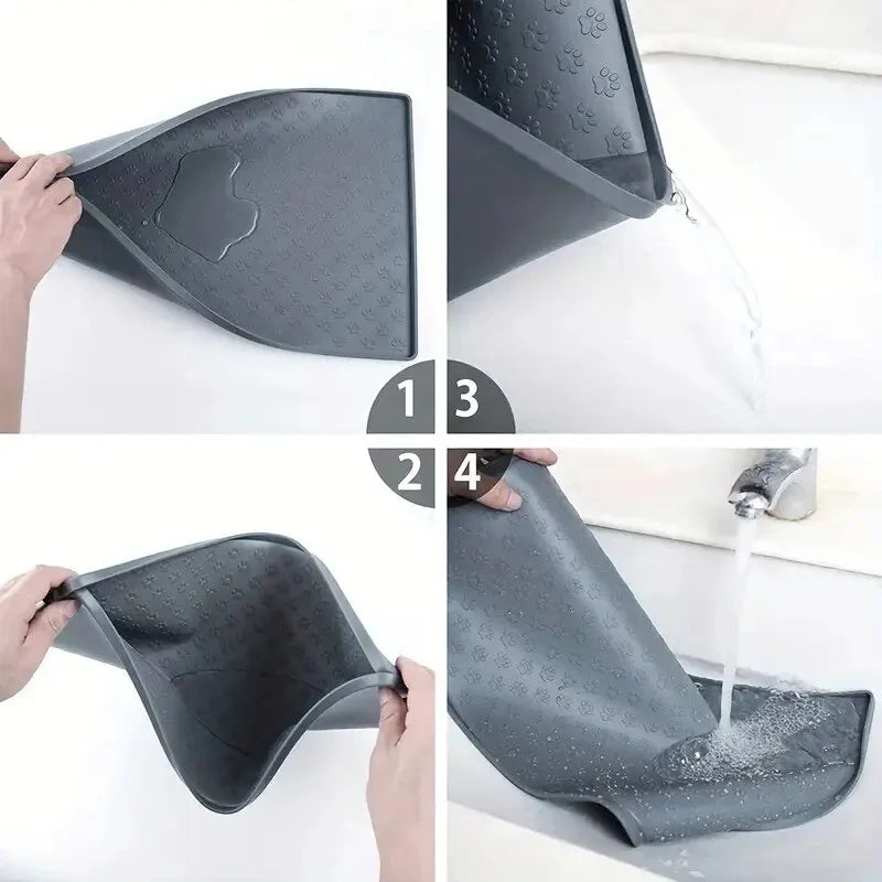 Silicone Pet Feeding Mat – Non-Slip, Waterproof, Easy-Clean