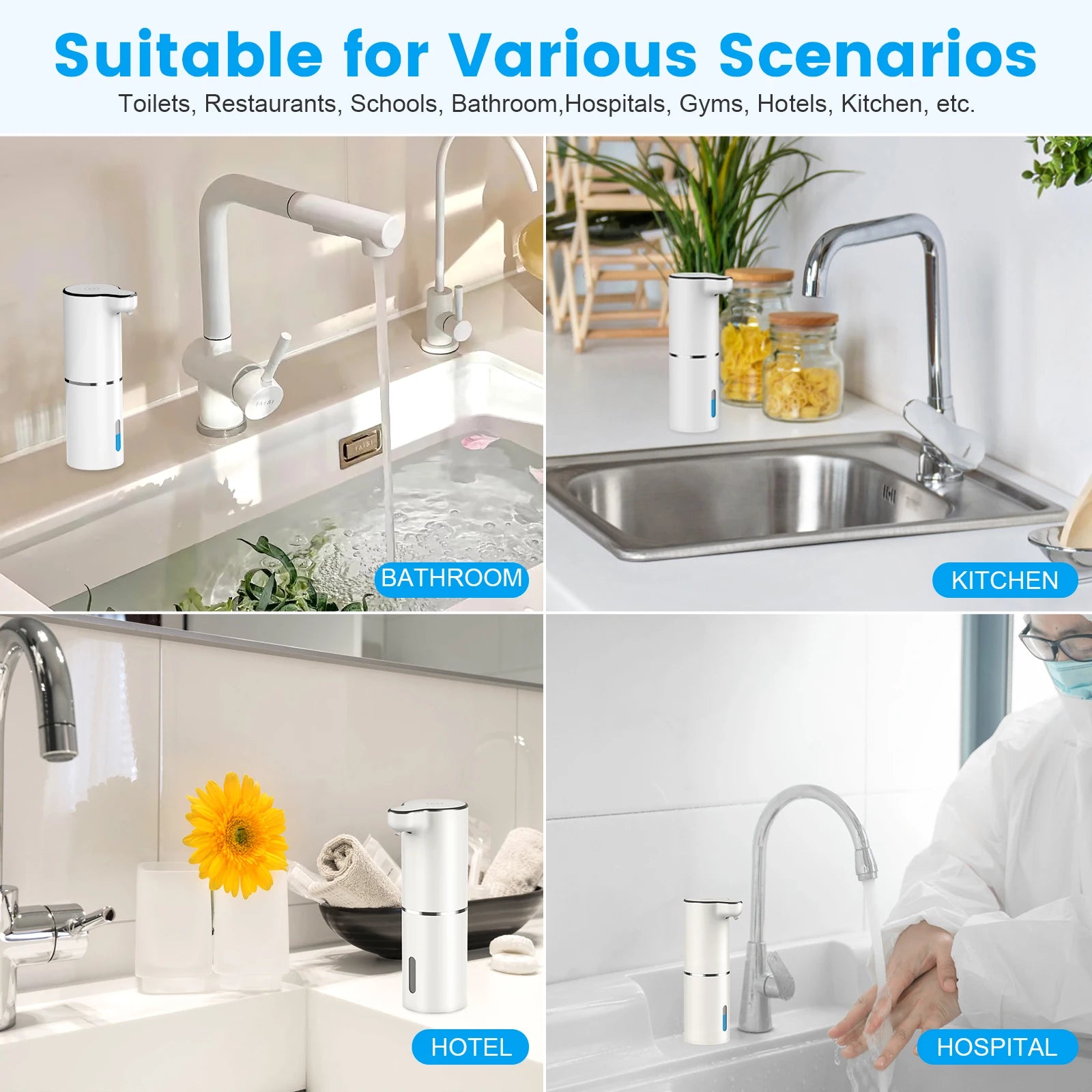 HAOYUNMA Automatic Touchless Foam Soap Dispenser