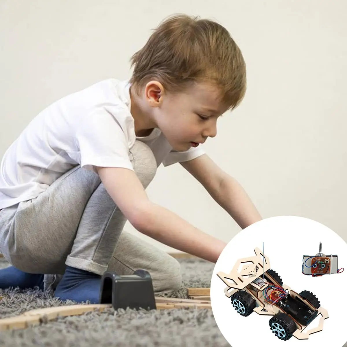 DIY Wooden RC Car Kit
