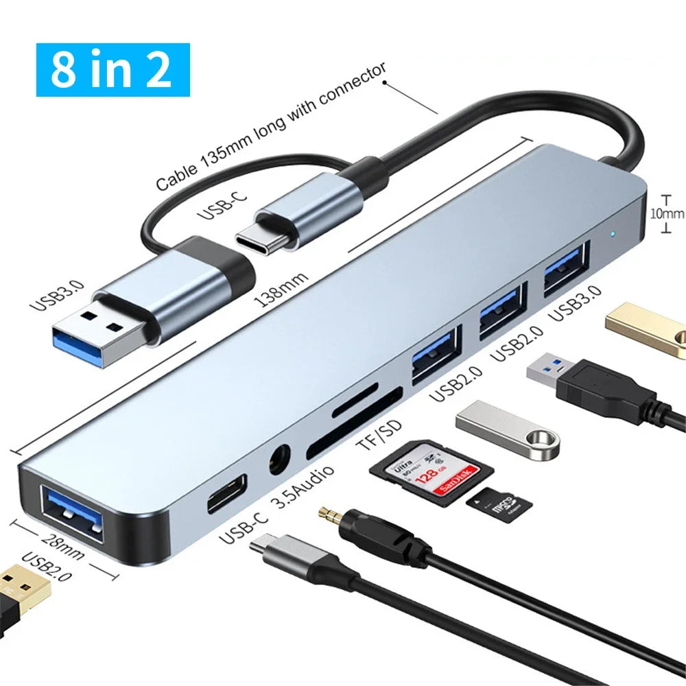 8-in-1 USB Type-C HUB