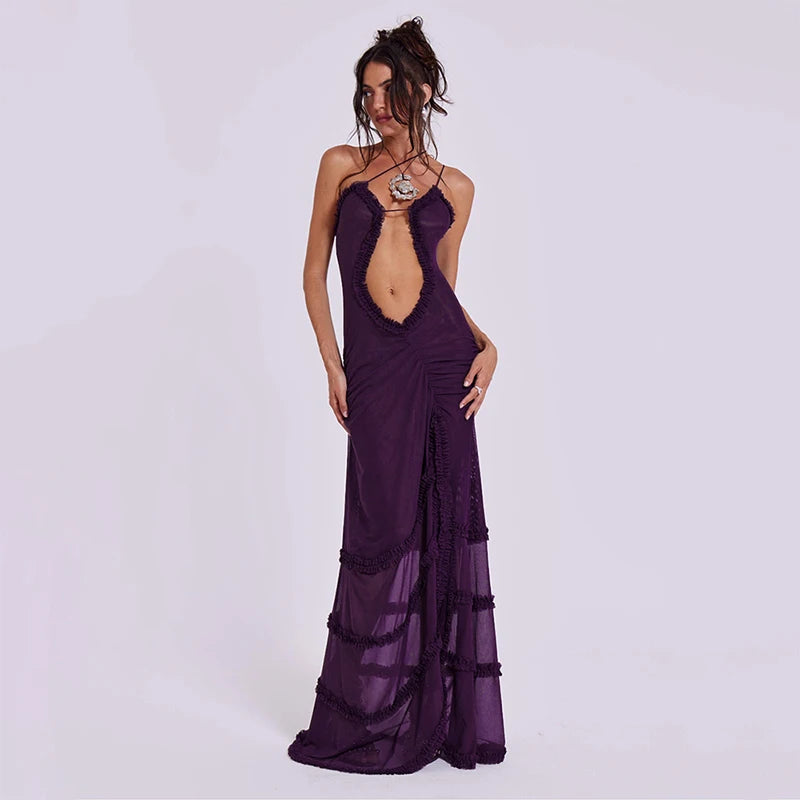 Cutenova Luxury Asymmetrical Gown – Where Grace Meets Edge