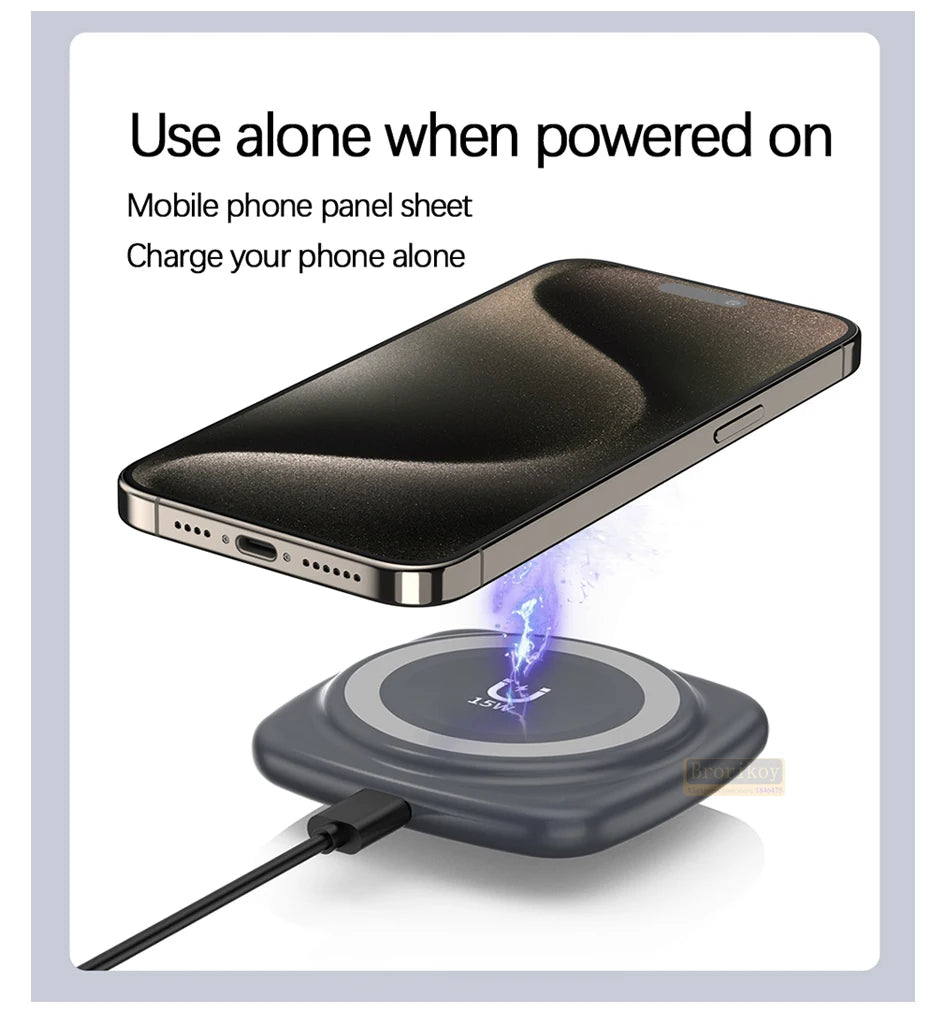 Keyounton H48 15W Qi Wireless Charger – Power, Elegantly Delivered