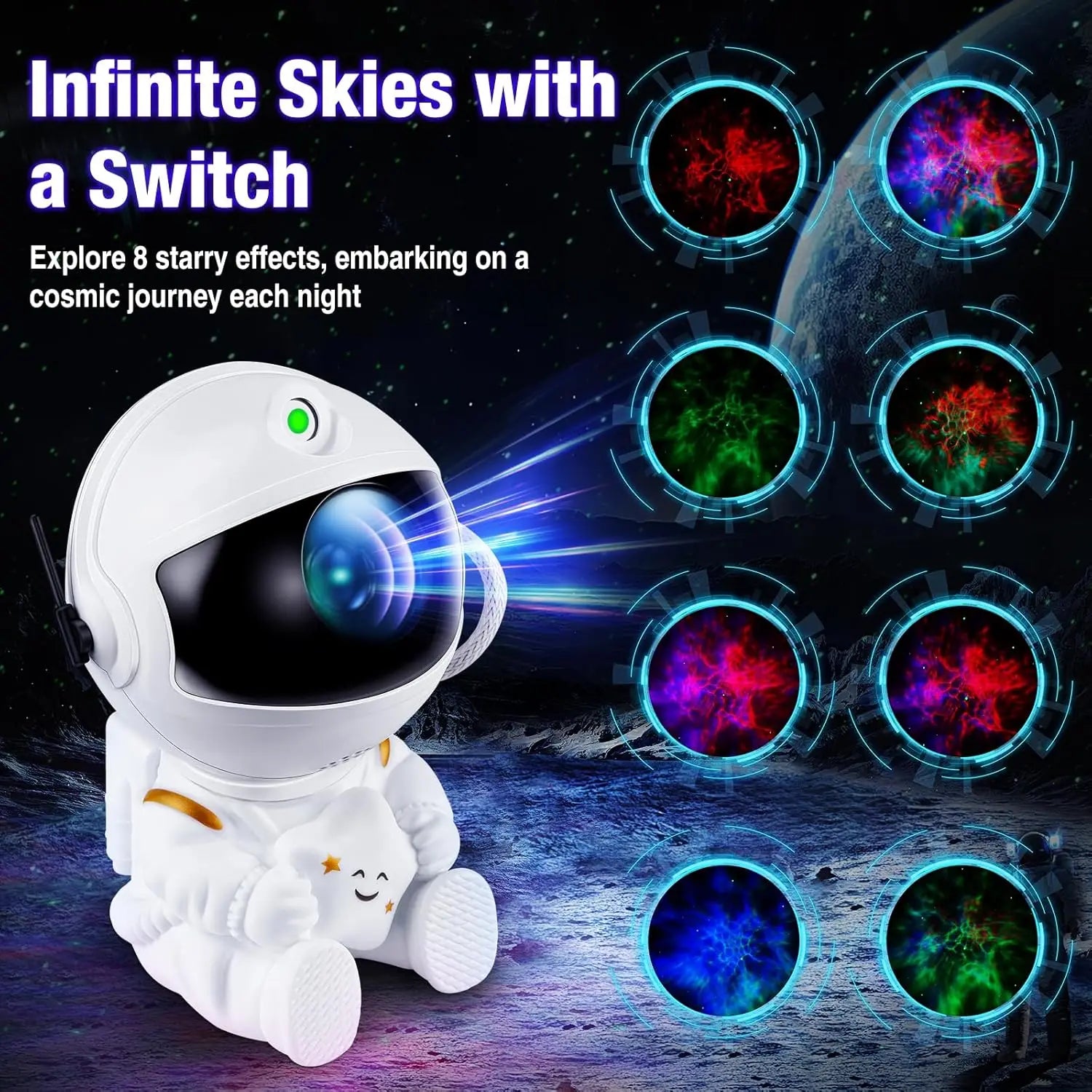 DVOLADOR Astronaut Galaxy Projector
