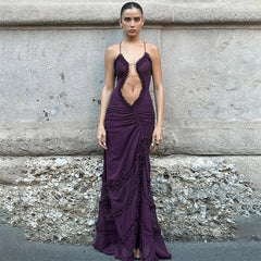Cutenova Luxury Asymmetrical Gown – Where Grace Meets Edge