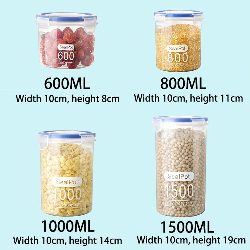 Transparent Sealed Storage Bottle