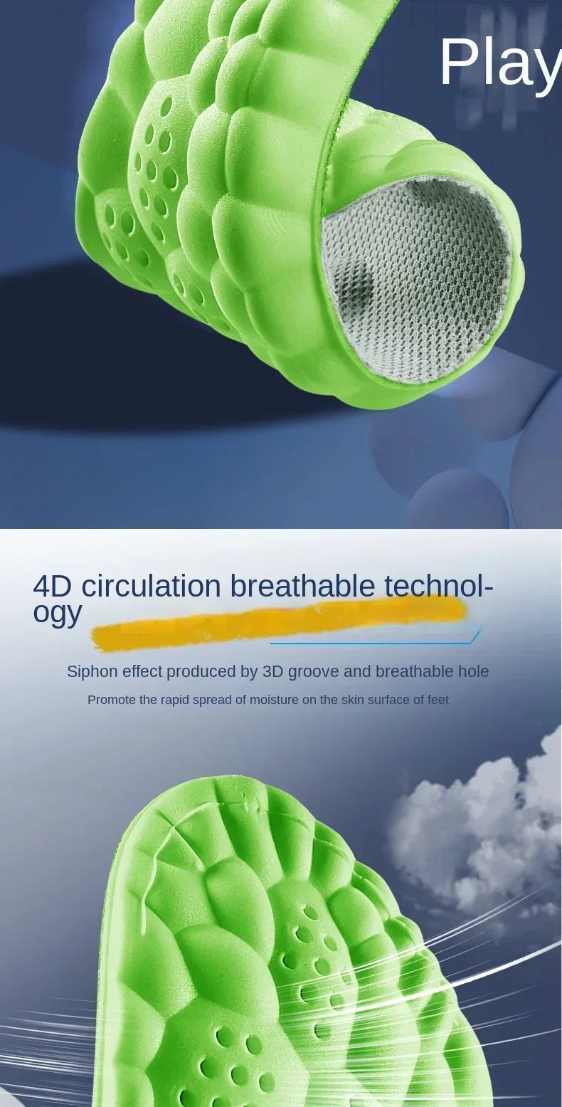 4D Latex Sport Insoles